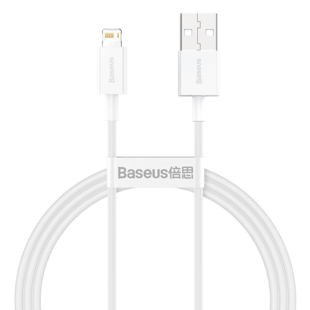 Baseus USB 2.0 til Lightning kabel 1.5m hvid