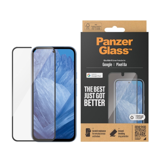 PanzerGlass Skærmbeskyttelse Pixel 8A Ultra-Wide Fit