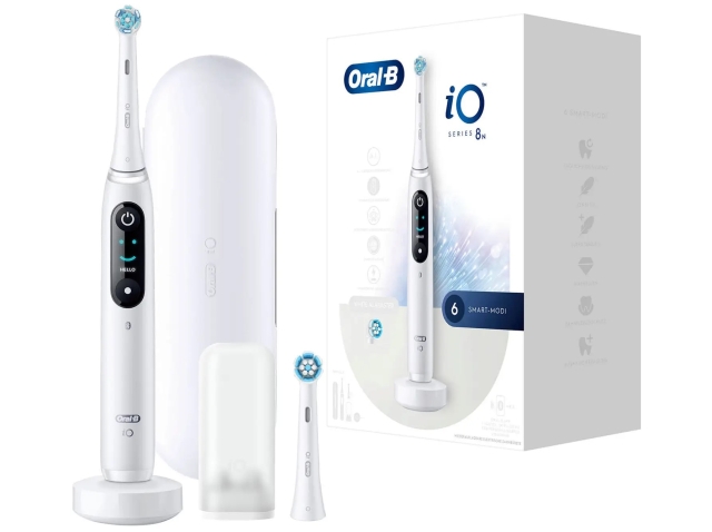 Oral B iO Series 8N Tandbørstesæt, Hvid