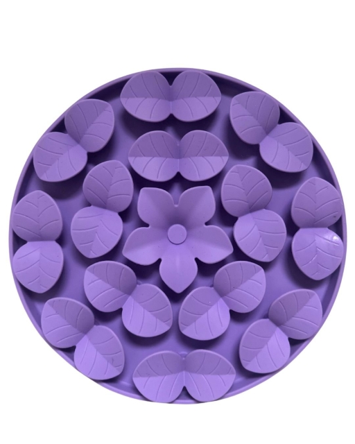 Confetti Dogs Flower & Leaves slikkemåtte 20 x 20 x 2 cm - (PBL6637S)