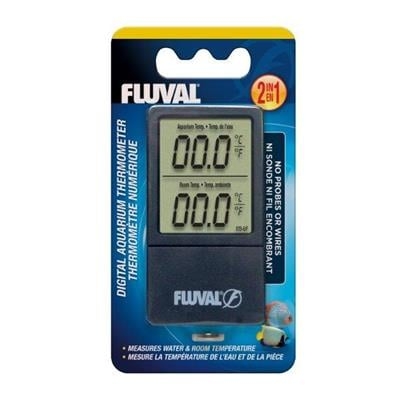Fluval 2-i-1 digitalt akvarietermometer - (H11193)