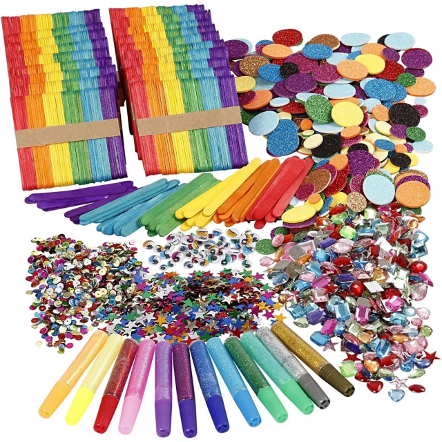 Creative Toys DIY-sæt - Glitter & træpinde Mega Set (97435)