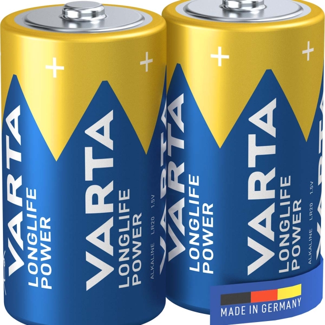 Varta Alkaline Batteri C 1.5 V High Energy 2-Bobler