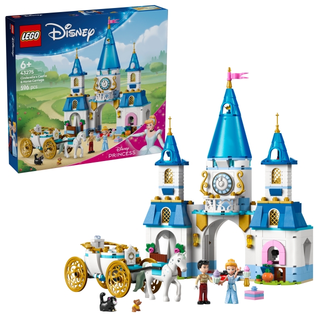 LEGO Disney Princess - Askepots slot og hestevogn (43275)