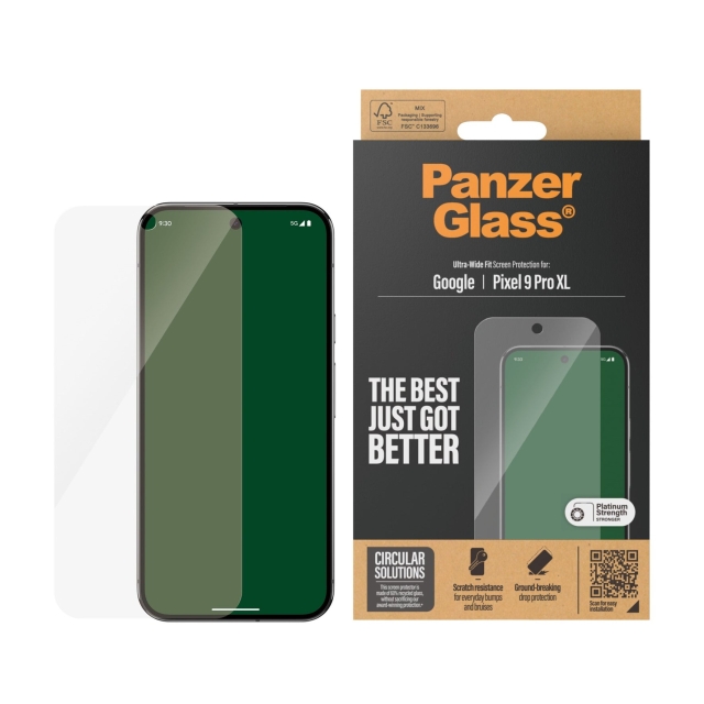 PanzerGlass Skærmbeskytter Google Pixel 9 Pro XL - Ultra-Wide Fit