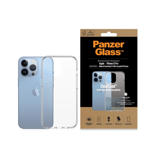 PanzerGlass ClearCase iPhone 13 Pro - Gennemsigtig