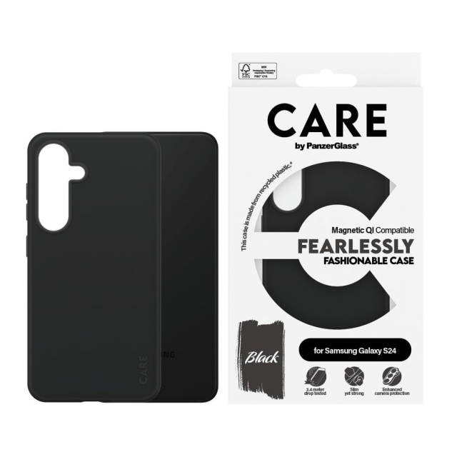CARE by PanzerGlass - Etui - Sort - Samsung S24