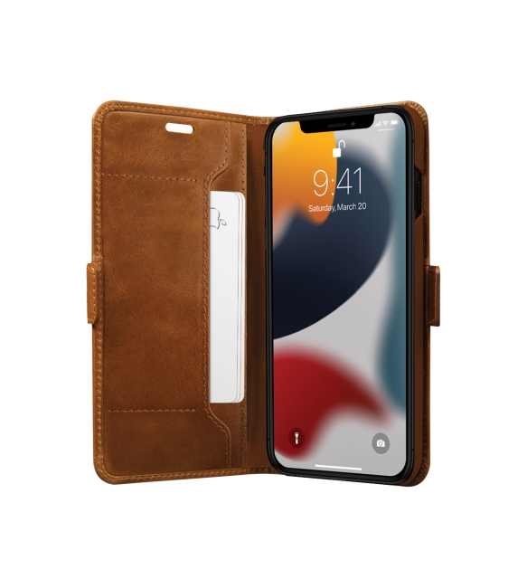 dbramante1928 Copenhagen Slim Flip Case - iPhone 13 Pro - Tan