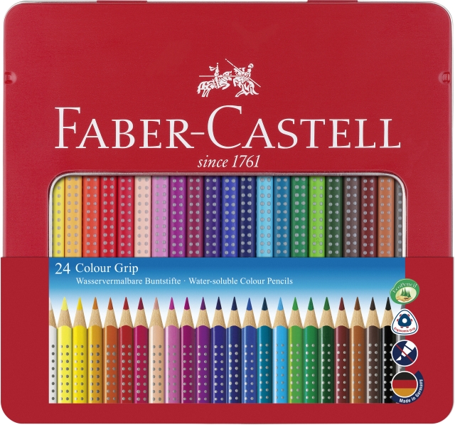 Faber-Castell Farveblyant Colour Grip dåse med 24 stk (112423)