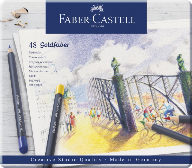 Faber-Castell Goldfaber Farveblyant dåse med 48 stk