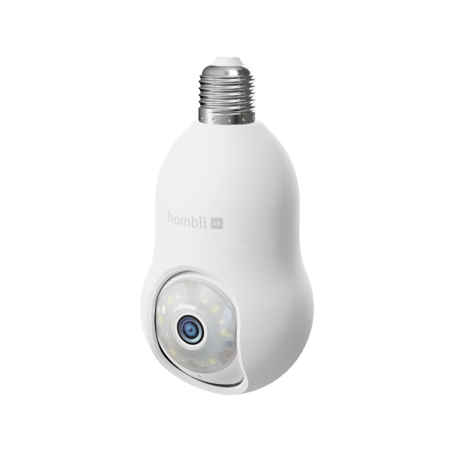 Hombli Smart Bulb Cam 4K, hvid