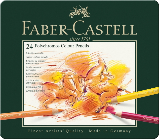 Faber-Castell Polychromos farveblyant, dåse med 24 stk (110024)