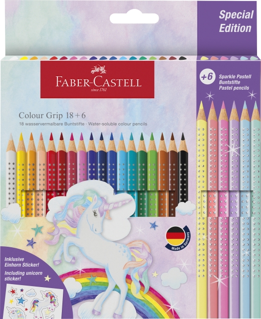 Faber-Castell CP Colour Grip enhjørning 18+6 (201543)
