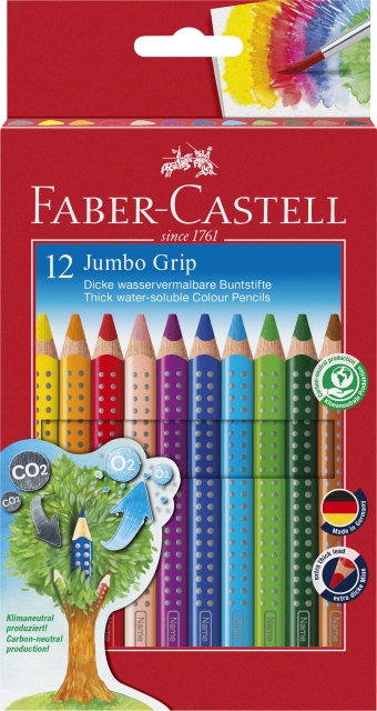 Faber-Castell Farveblyant Jumbo Grip 12 stk (110912)