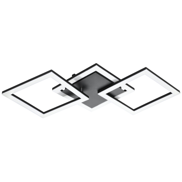 Eglo Paranday-Z loftslampe m/firkanter sort 65x31 - TW - Zigbee, Bluetooth