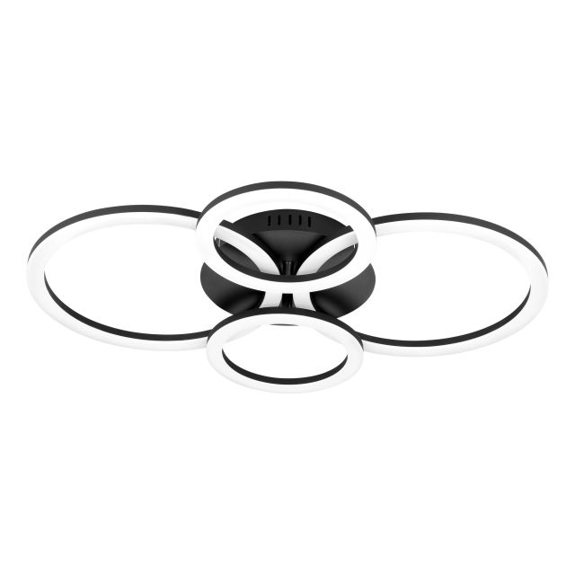 Eglo Paranday-Z loftslampe m/cirkler sort 61,5x45 - TW - Zigbee, Bluetooth