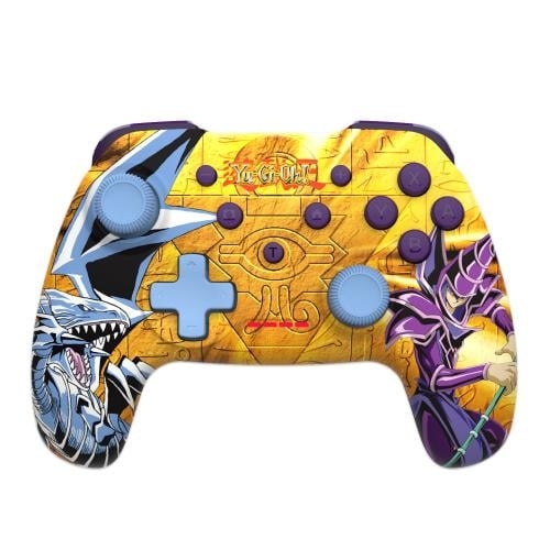 Trade Invaders Yu-Gi-Oh! - Wireless Controller for Switch ans PC Dark Magician vs Blue-Eyes White Dragon