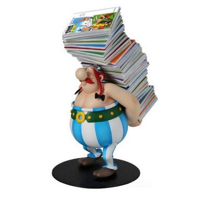 Plastoy OBELIX MED BUNKE AF TEGNESERIER SAMLERFIGUR