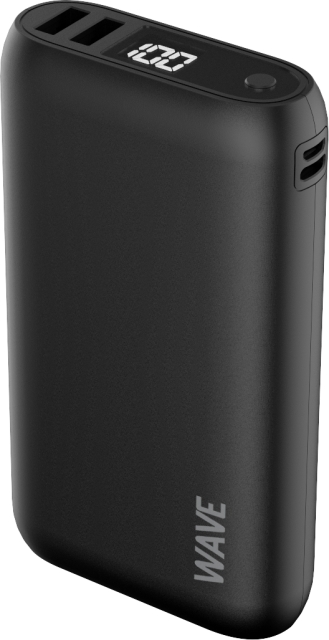 Wave Extrapower Powerbank, 20 000 mAh, sort