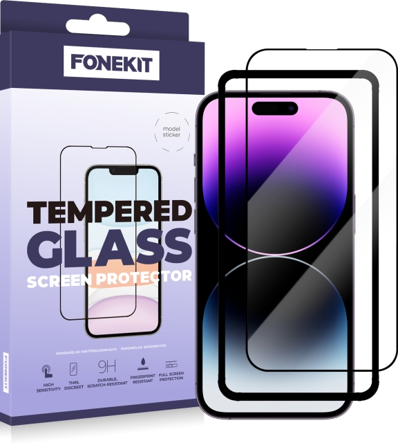 FoneKit Fuldt cover, iPhone 14 Pro Max, sort