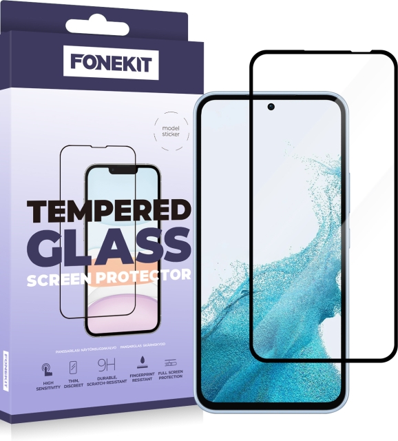 FoneKit Fuldt cover, Samsung Galaxy A54 5G / S23 FE, sort
