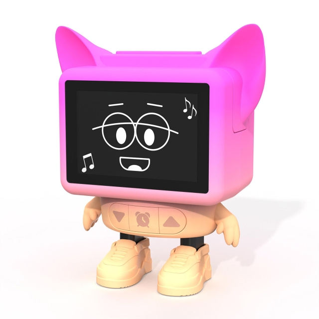 Mobility On Board Vækkeur Dancing Clock Lyserød