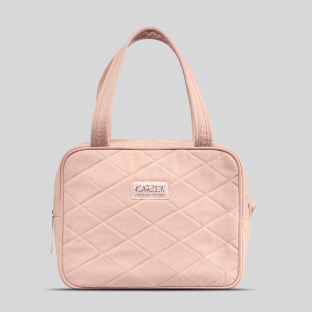 Karen Toilettaske med hank - Nude quilt