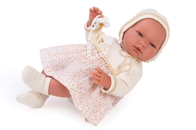 ASI Maria dukke i kjole med små blomster, 43 cm