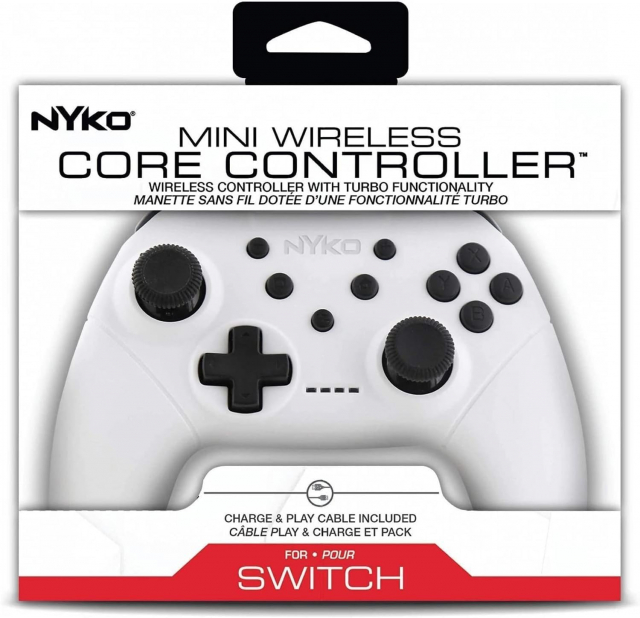 Nyko Mini Wireless Core Controller - hvid til Switch