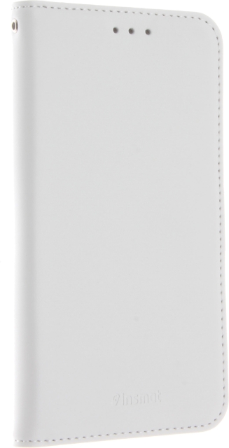 Insmat Exclusive Flip Case Pungetui, iPhone 11, hvid