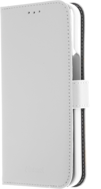Insmat Exclusive Flip Case pungetui, iPhone 13 Pro, hvid