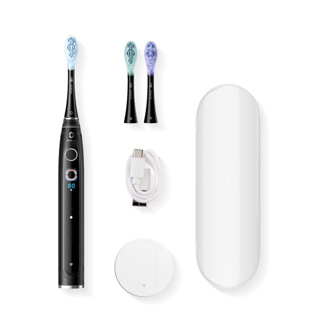 Oclean Elektrisk Tandbørste X Pro 20 Set Sort