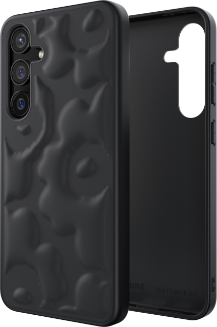 Samsung x Marimekko Embossed Case, Samsung Galaxy S24+, sort