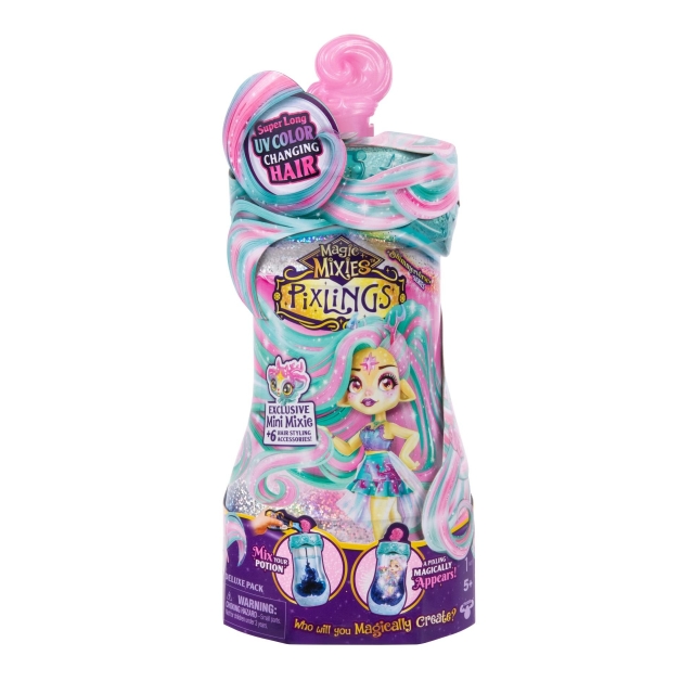 Magic Mixies Pixlings Galaxy Hair Doll Single PK Deerlee (30528)