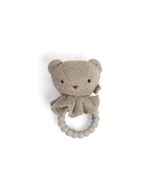 Smallstuff Rangle, bjørneansigt på silikonering, natur (40008-90)