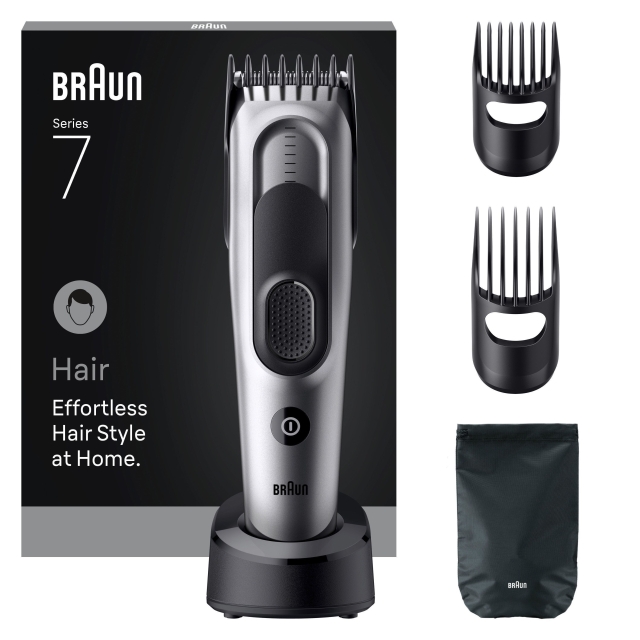 Braun Hårklipper serie 7, +5 stylingværktøjer, HC7590 - Grå