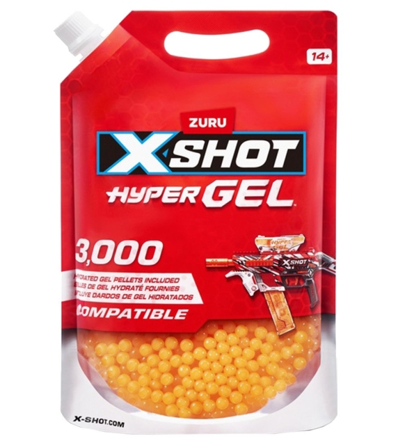 X-Shot HYPER GEL - Hydratiseret gellet refill foliepose (36810SQ1)
