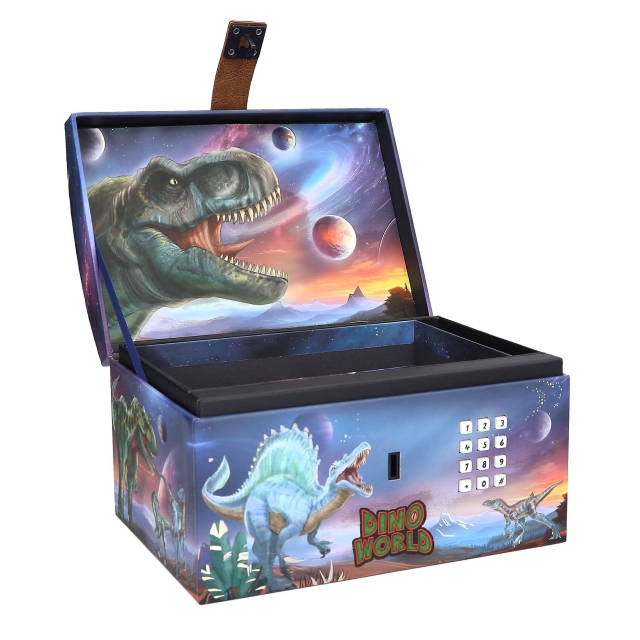 Dino World Skattekiste med kode, lyd og lys - (0413441)