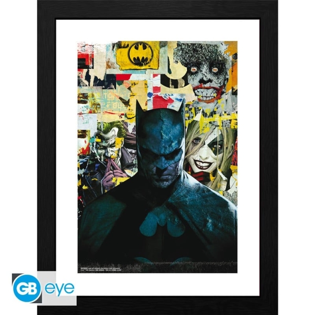 DC Comics Indrammet tryk Batman (30x40) x2