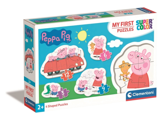 Clementoni Mit første puslespil 3-6-9-12 brikker - Peppa Pig (20829)