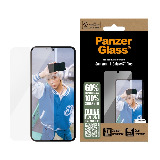 Panzer Glas - Skærmbeskytter Galaxy S25 Plus, UWF