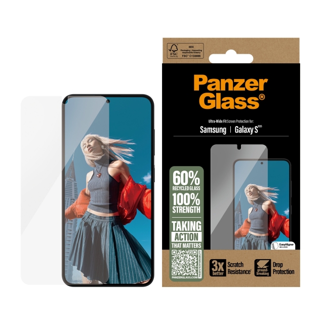 Panzer Glas - Skærmbeskytter Galaxy S 2025, UWF