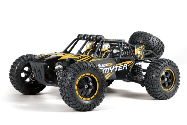 Blackzon Smyter DB 1/12 4WD elektrisk ørkenbuggy - gul (540227)