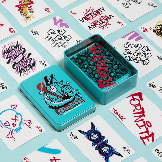 Paladone Fortnite-spillekort i dåse