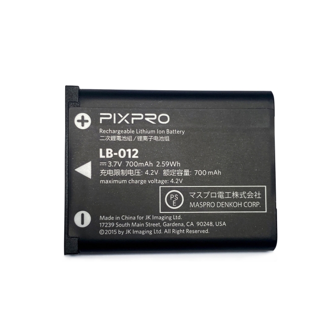 Kodak Batteri for Pixpro Fz53-F55 Lb-012 3.7v/700mah