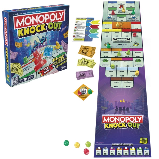 Hasbro gaming Brætspil Monopoly Knockout (SE)