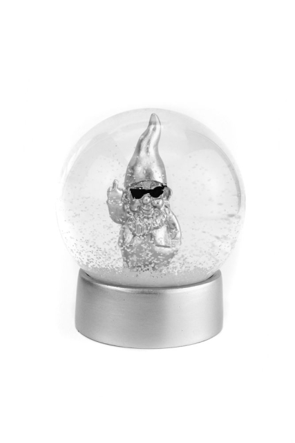 Winkee Snow Globe - Snekugle-nisse - Sølv