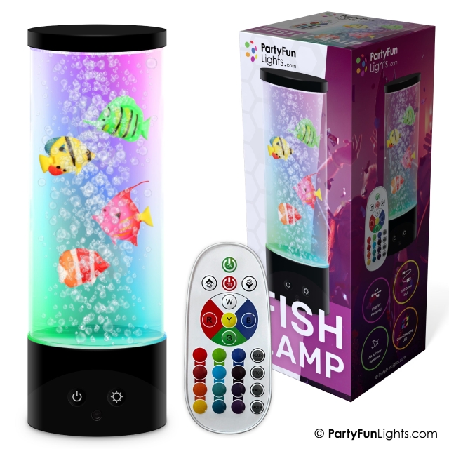 Party Fun Lights Fiskelampe med fjernbetjening - H: 28cm (605404)