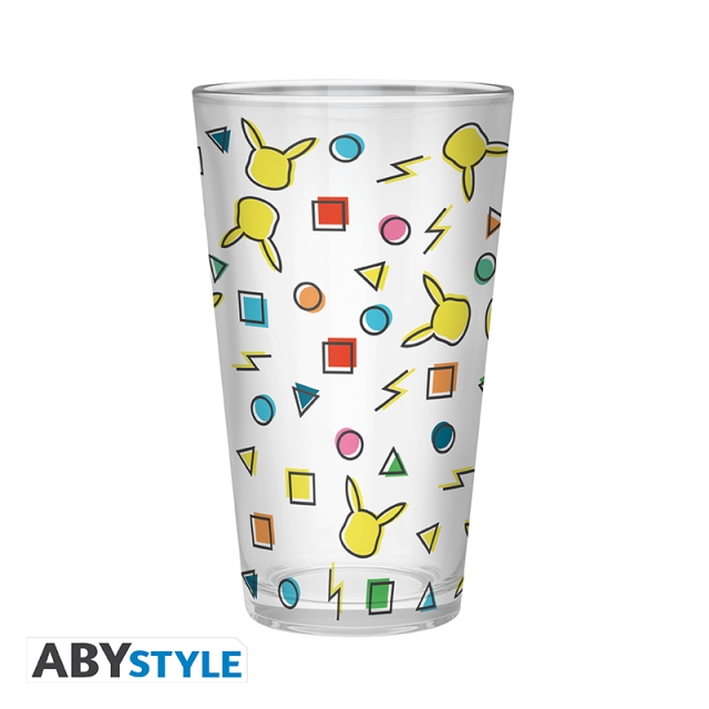 Abysse POKEMON stort glas - Pikachu-mønster - 400 ml x2