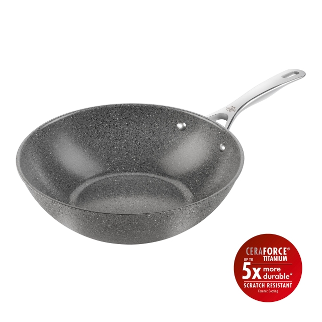 Ballarini Salina keramisk wok - uden farve - 30 cm